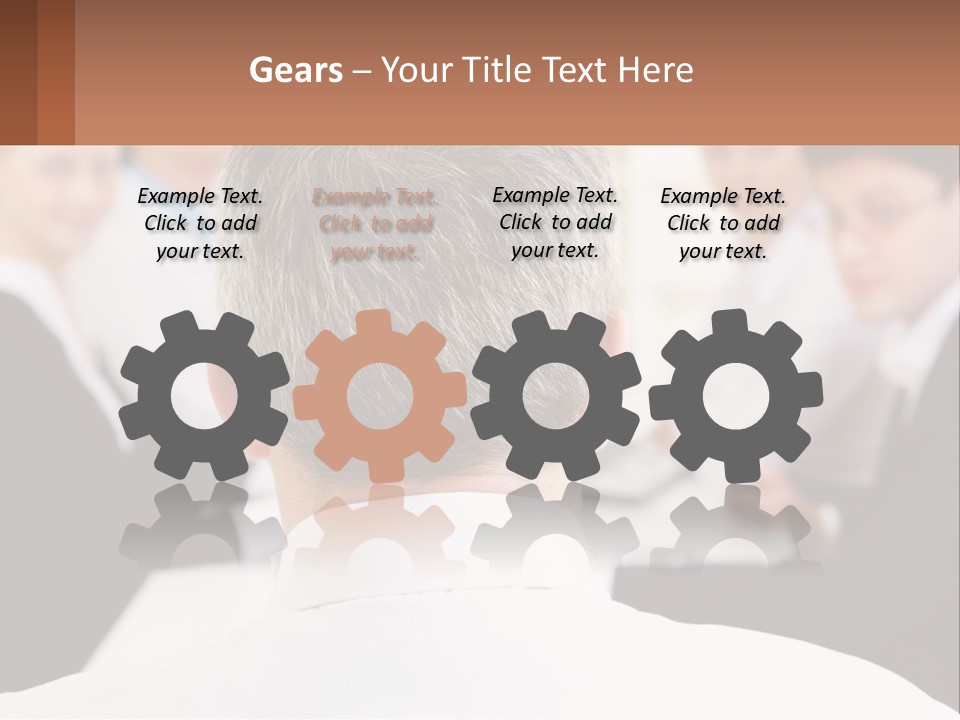 Greyhaired Sharing Speaker PowerPoint Template