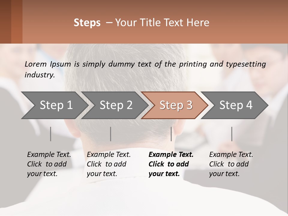 Greyhaired Sharing Speaker PowerPoint Template
