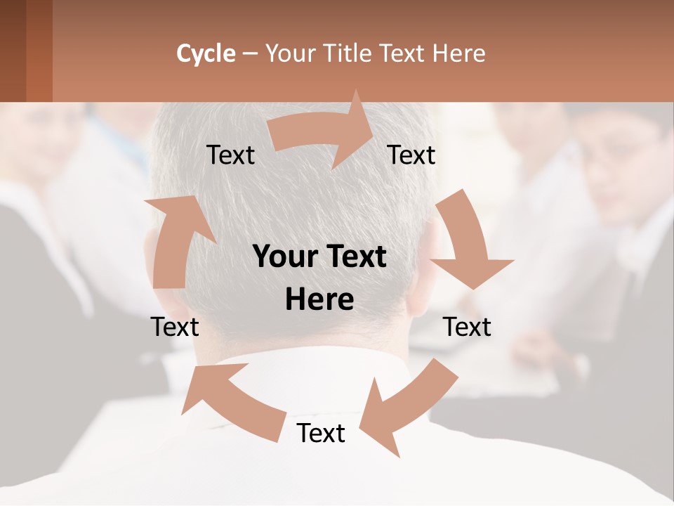 Greyhaired Sharing Speaker PowerPoint Template