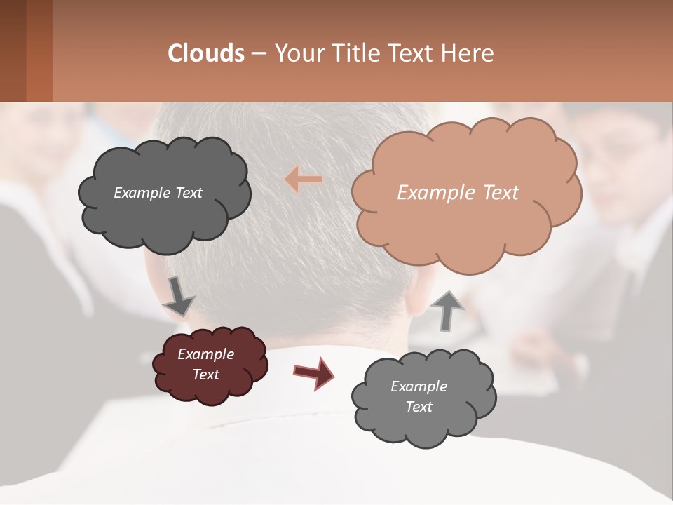 Greyhaired Sharing Speaker PowerPoint Template
