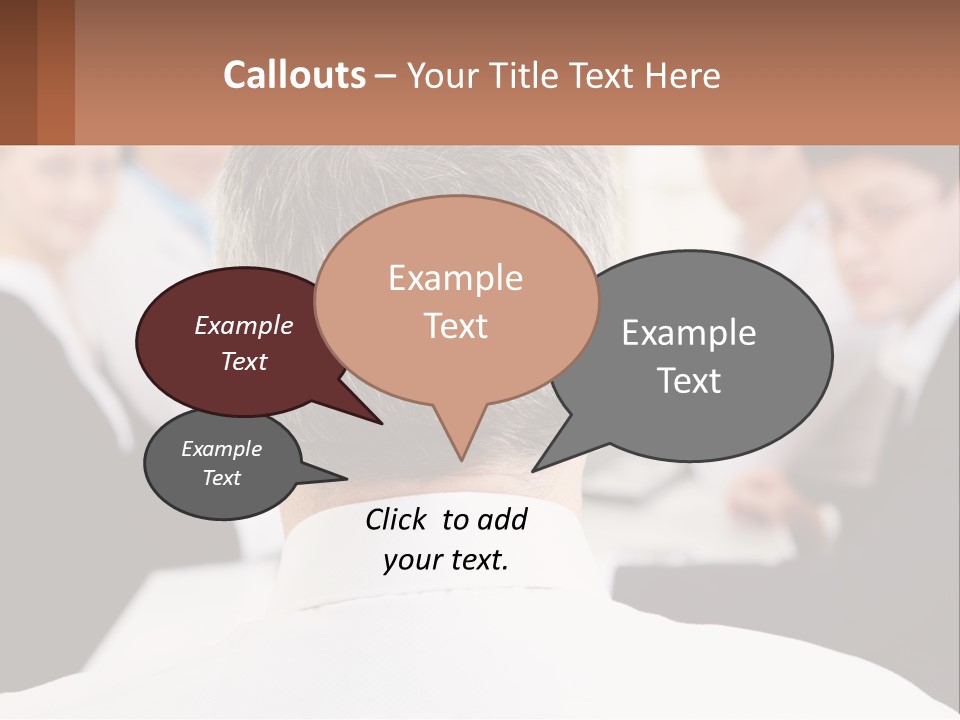 Greyhaired Sharing Speaker PowerPoint Template