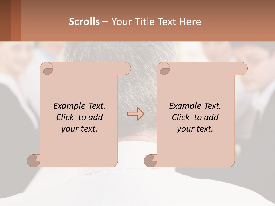 Greyhaired Sharing Speaker PowerPoint Template