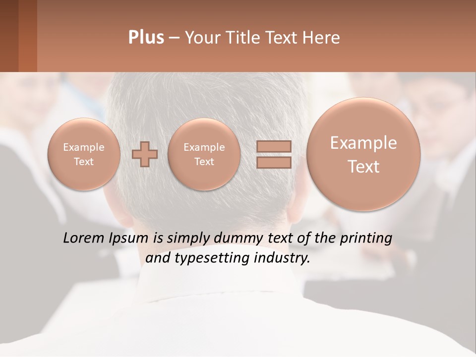 Greyhaired Sharing Speaker PowerPoint Template