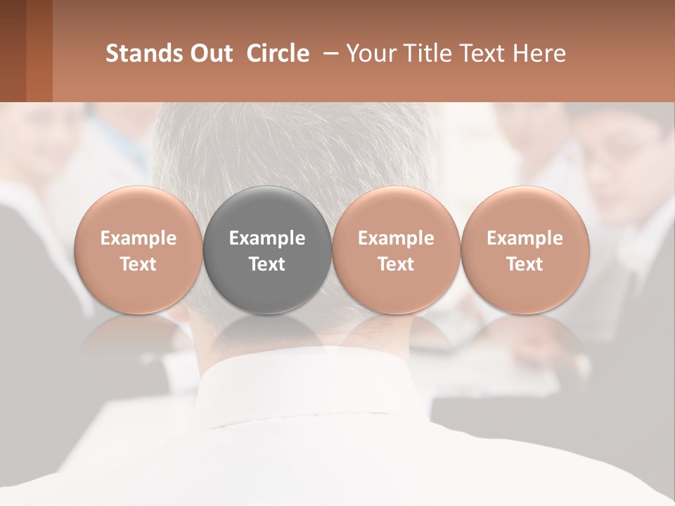 Greyhaired Sharing Speaker PowerPoint Template