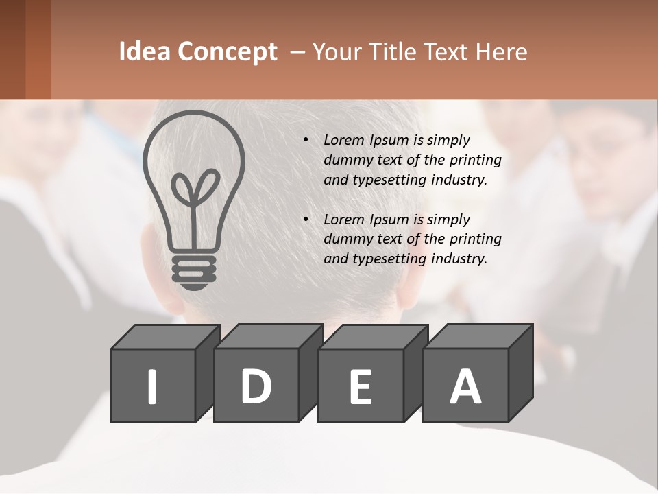 Greyhaired Sharing Speaker PowerPoint Template