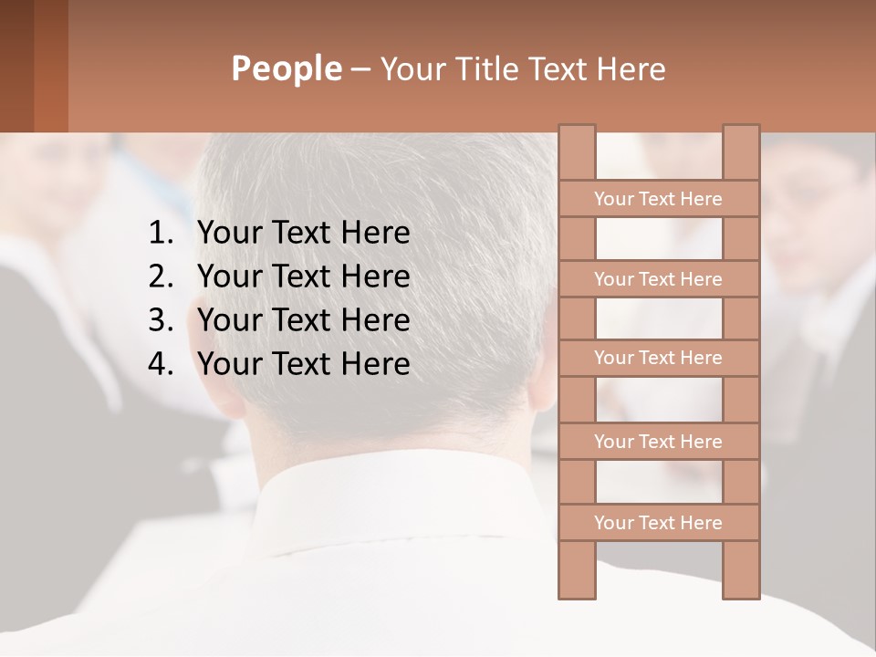 Greyhaired Sharing Speaker PowerPoint Template