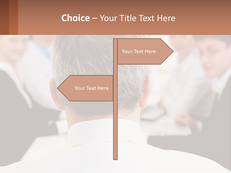 Greyhaired Sharing Speaker PowerPoint Template