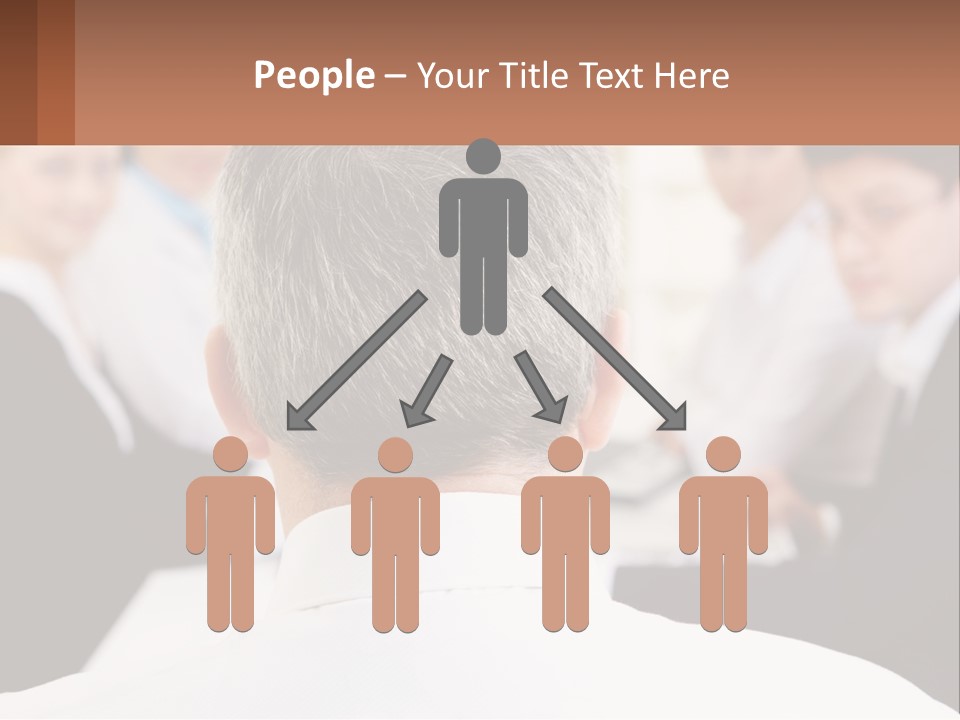 Greyhaired Sharing Speaker PowerPoint Template