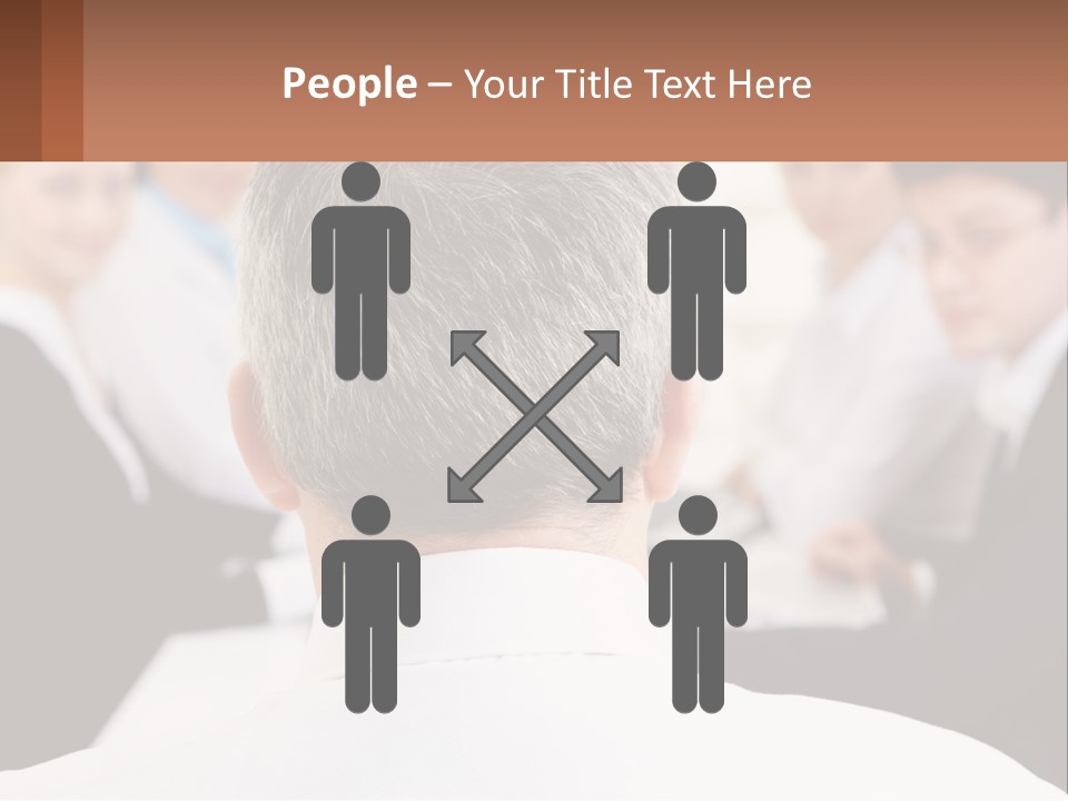 Greyhaired Sharing Speaker PowerPoint Template