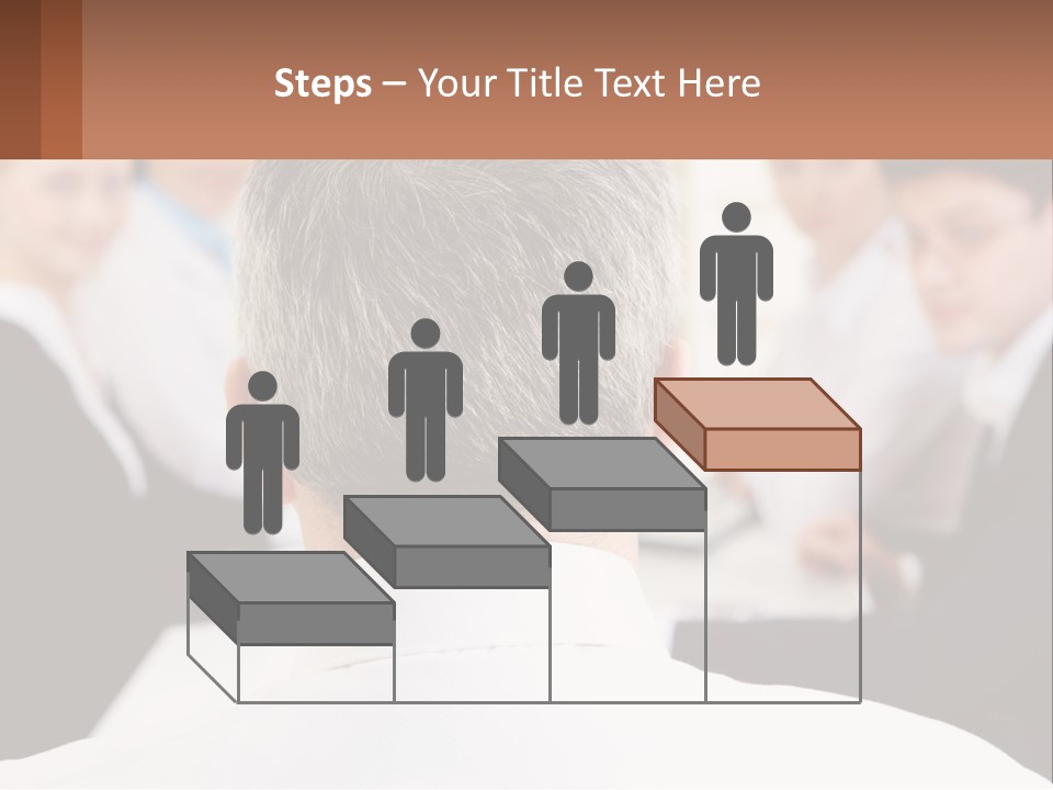 Greyhaired Sharing Speaker PowerPoint Template
