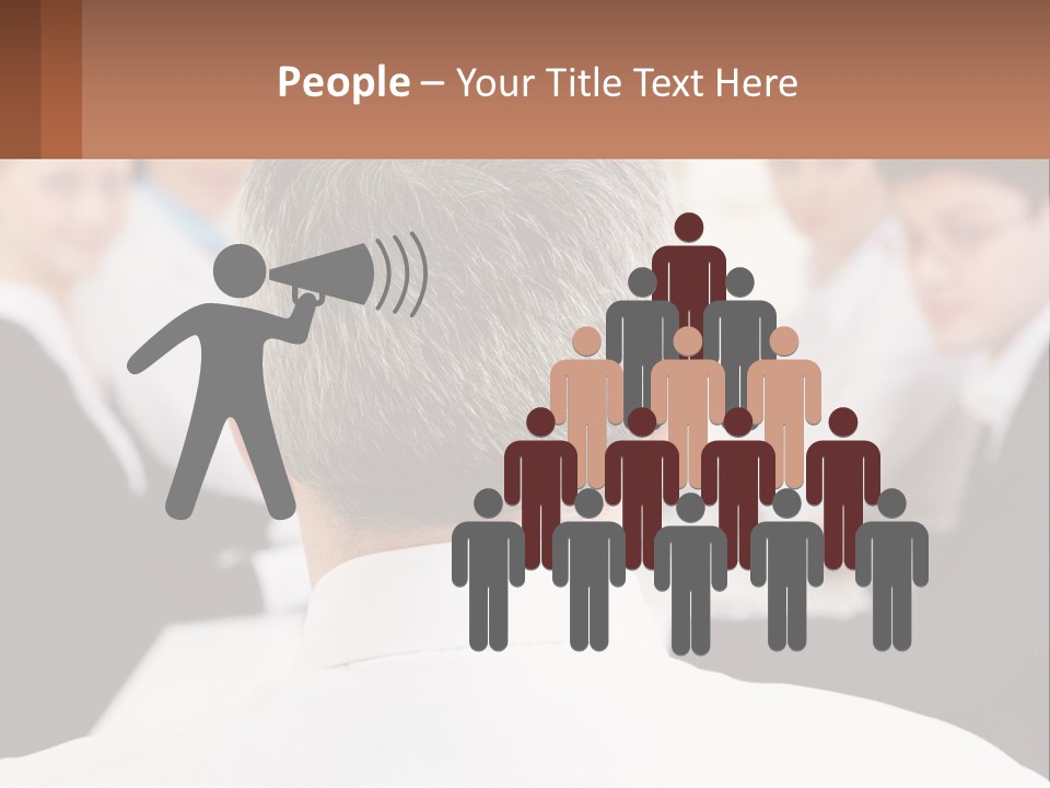 Greyhaired Sharing Speaker PowerPoint Template