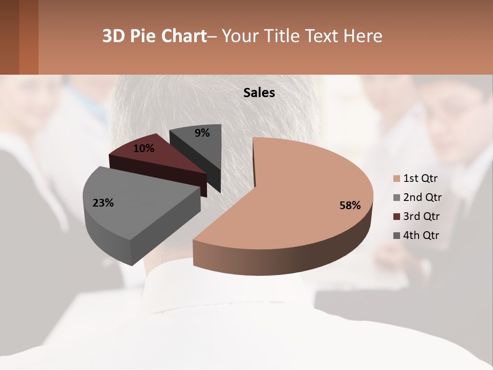 Greyhaired Sharing Speaker PowerPoint Template