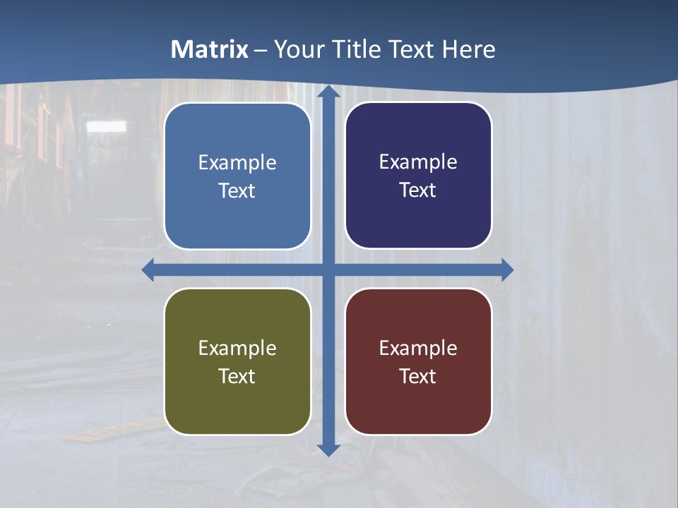 Dangerous Destroyed Roof PowerPoint Template