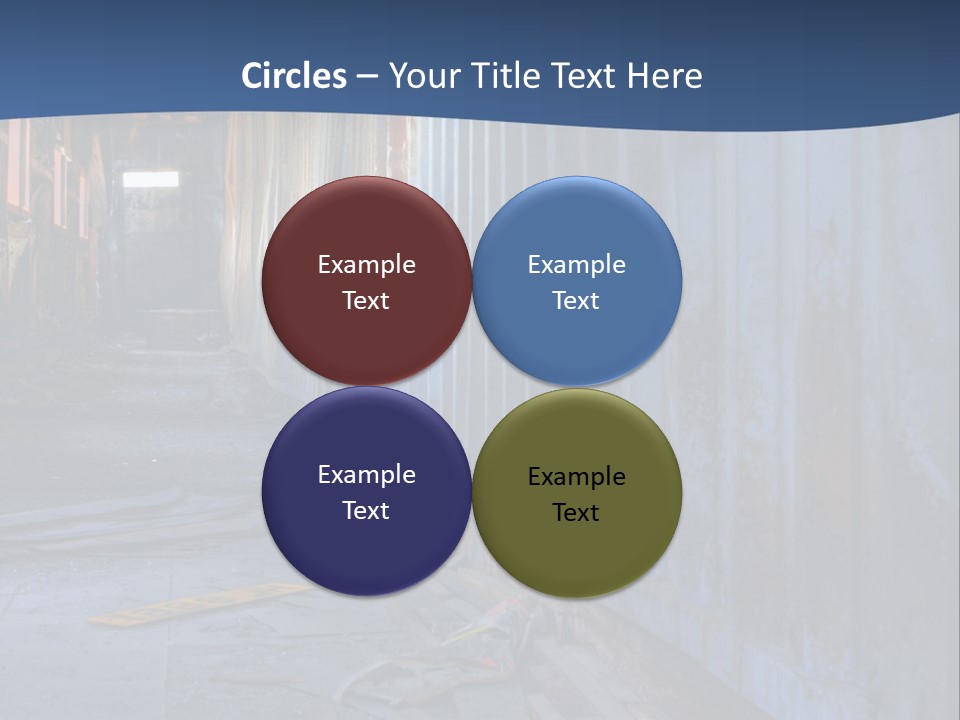 Dangerous Destroyed Roof PowerPoint Template