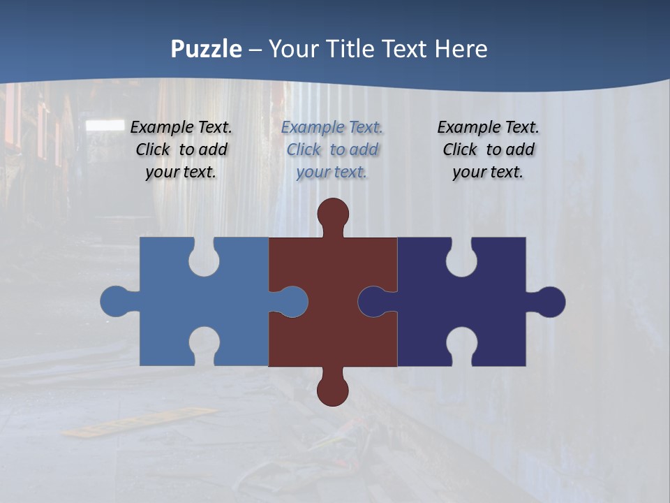 Dangerous Destroyed Roof PowerPoint Template