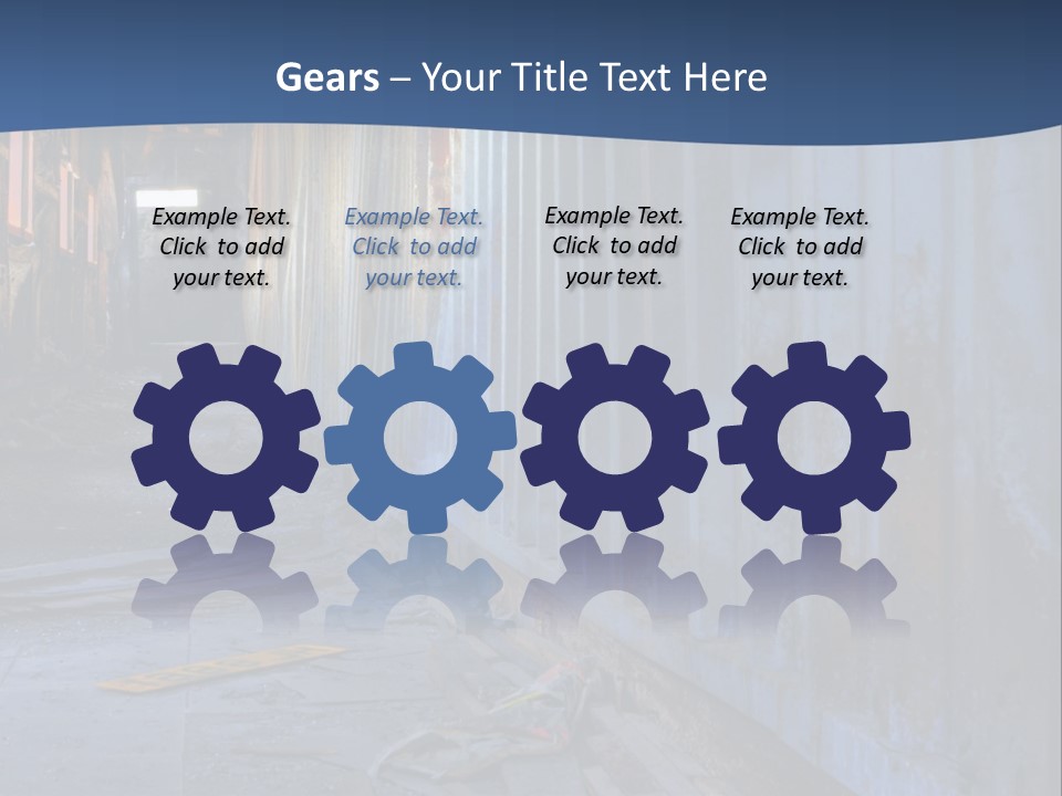 Dangerous Destroyed Roof PowerPoint Template