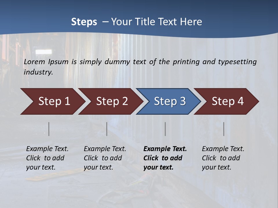 Dangerous Destroyed Roof PowerPoint Template