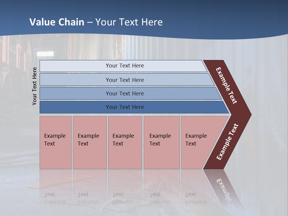 Dangerous Destroyed Roof PowerPoint Template