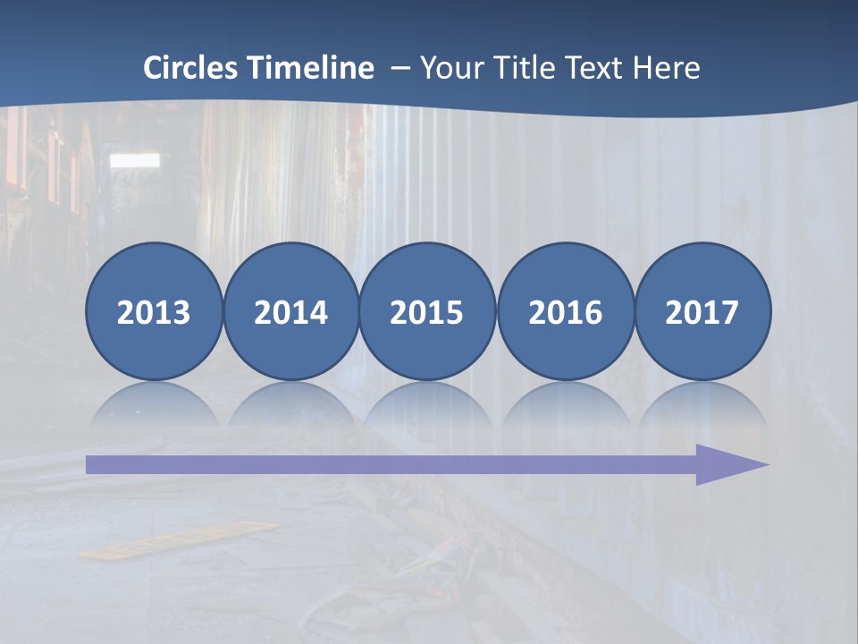 Dangerous Destroyed Roof PowerPoint Template