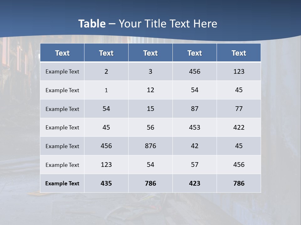 Dangerous Destroyed Roof PowerPoint Template