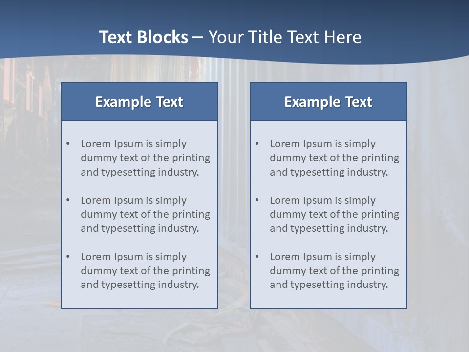 Dangerous Destroyed Roof PowerPoint Template