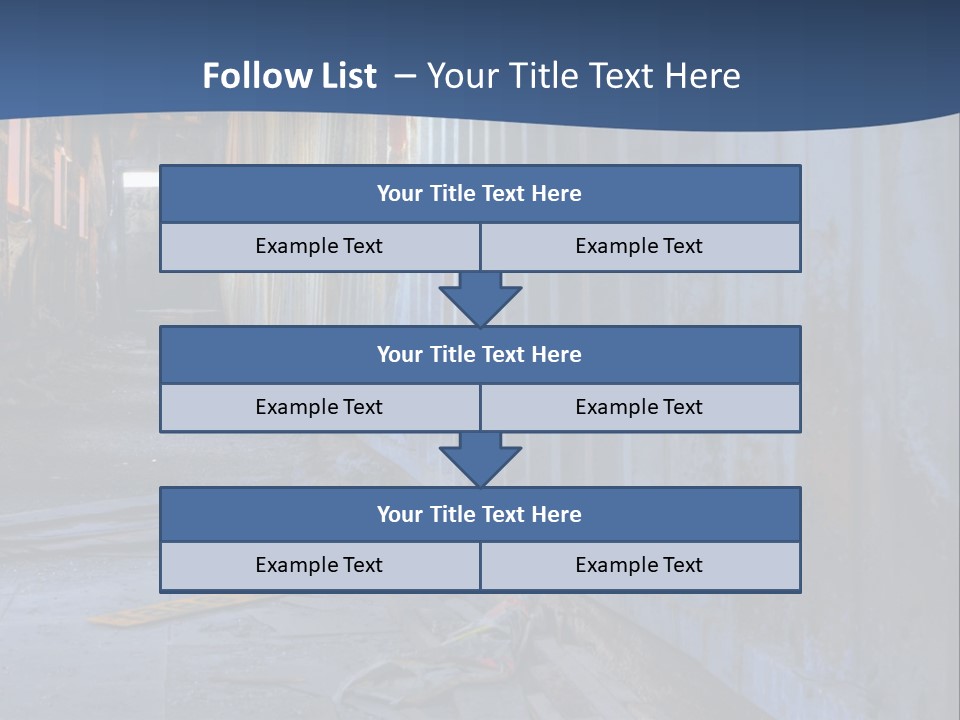 Dangerous Destroyed Roof PowerPoint Template