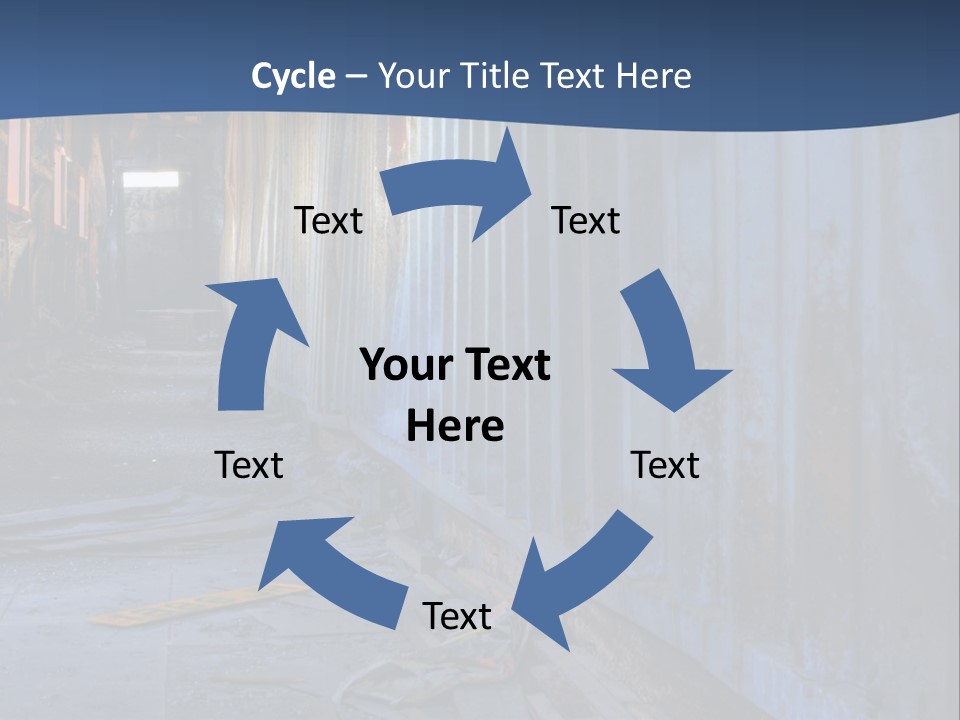 Dangerous Destroyed Roof PowerPoint Template