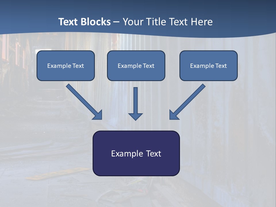 Dangerous Destroyed Roof PowerPoint Template