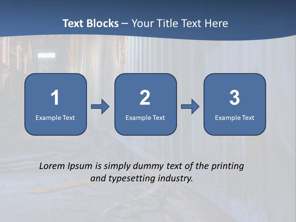 Dangerous Destroyed Roof PowerPoint Template