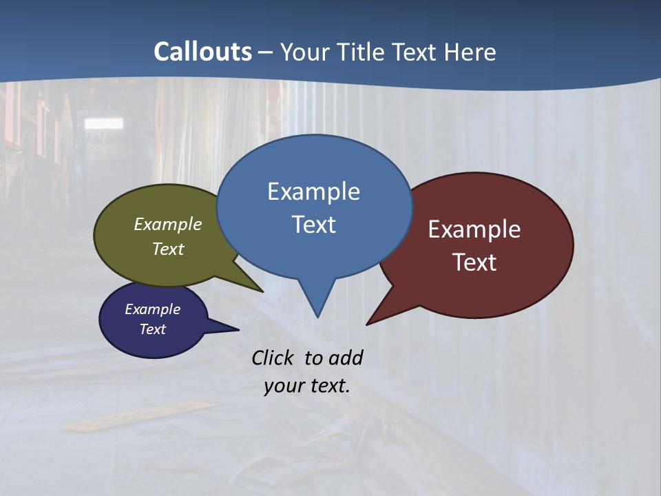 Dangerous Destroyed Roof PowerPoint Template