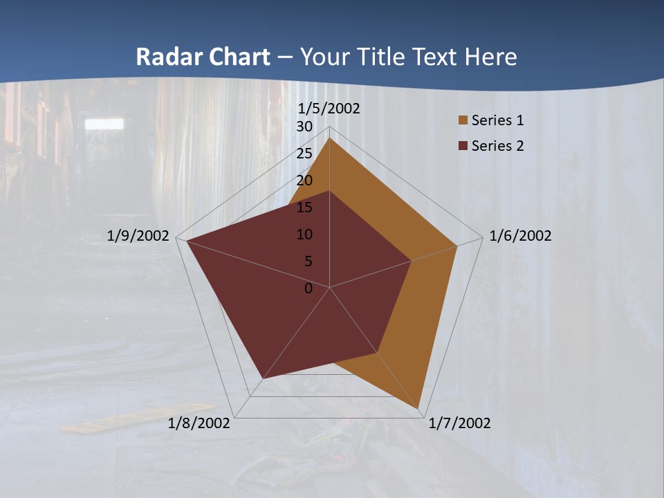 Dangerous Destroyed Roof PowerPoint Template