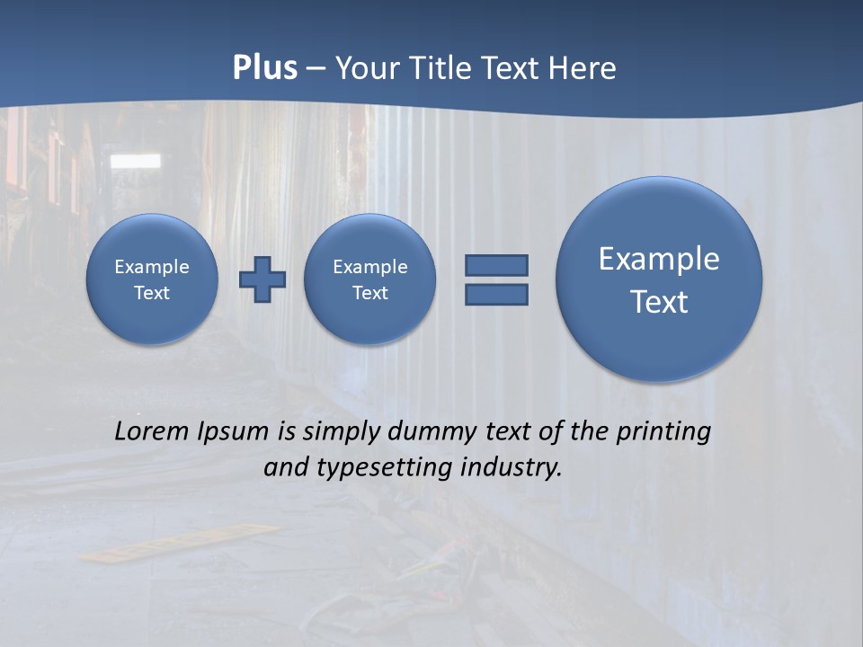 Dangerous Destroyed Roof PowerPoint Template