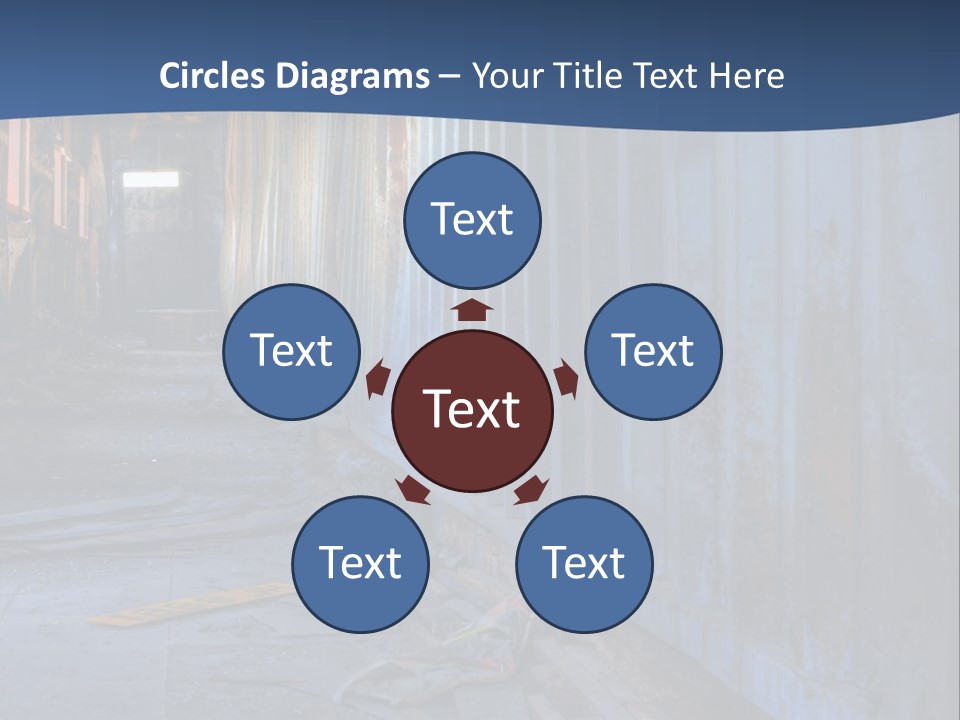 Dangerous Destroyed Roof PowerPoint Template