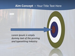 Dangerous Destroyed Roof PowerPoint Template