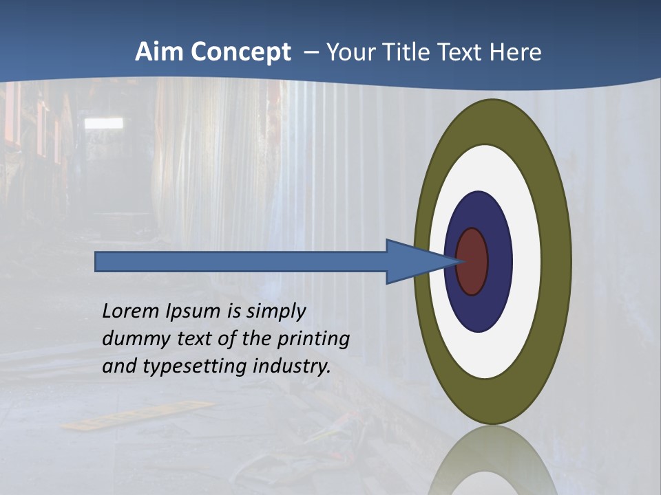 Dangerous Destroyed Roof PowerPoint Template