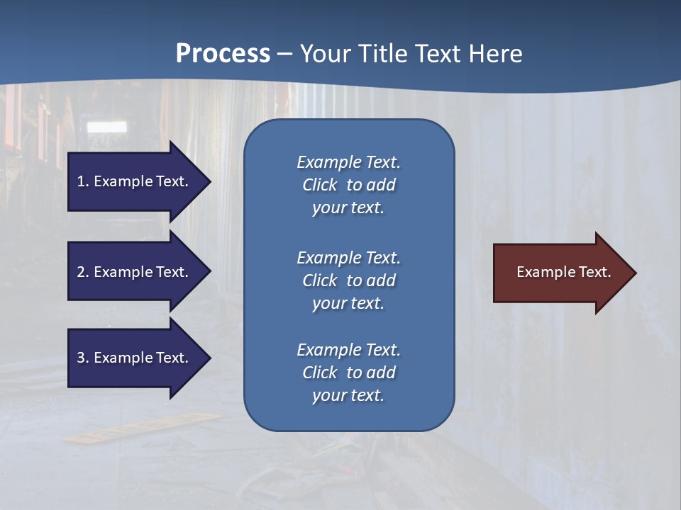 Dangerous Destroyed Roof PowerPoint Template