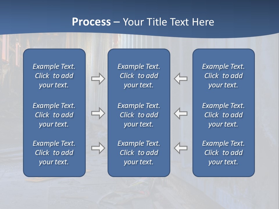 Dangerous Destroyed Roof PowerPoint Template