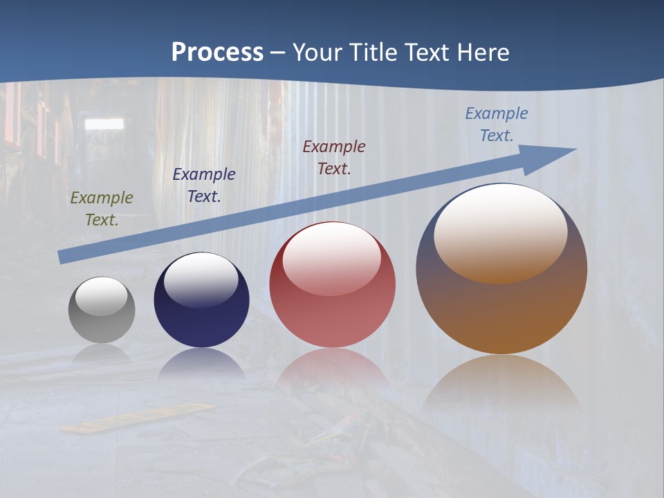 Dangerous Destroyed Roof PowerPoint Template