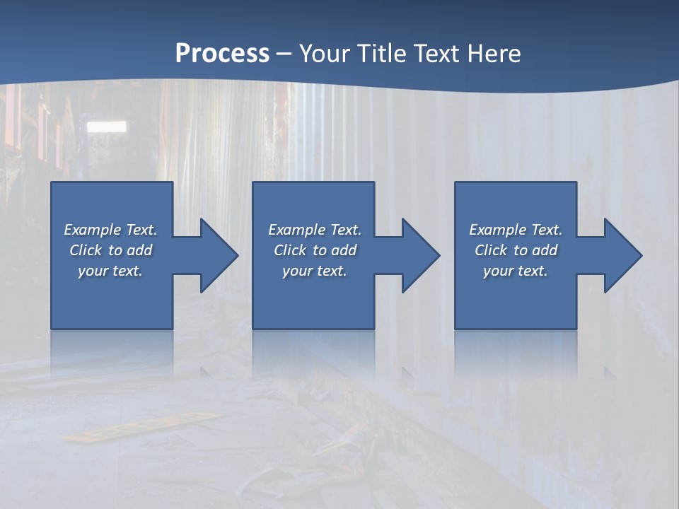 Dangerous Destroyed Roof PowerPoint Template
