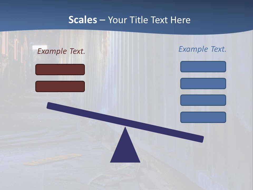 Dangerous Destroyed Roof PowerPoint Template