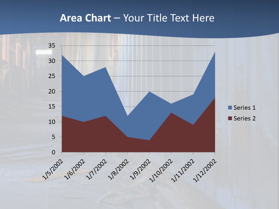 Dangerous Destroyed Roof PowerPoint Template