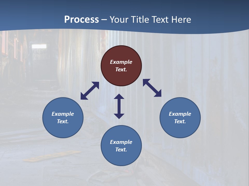 Dangerous Destroyed Roof PowerPoint Template