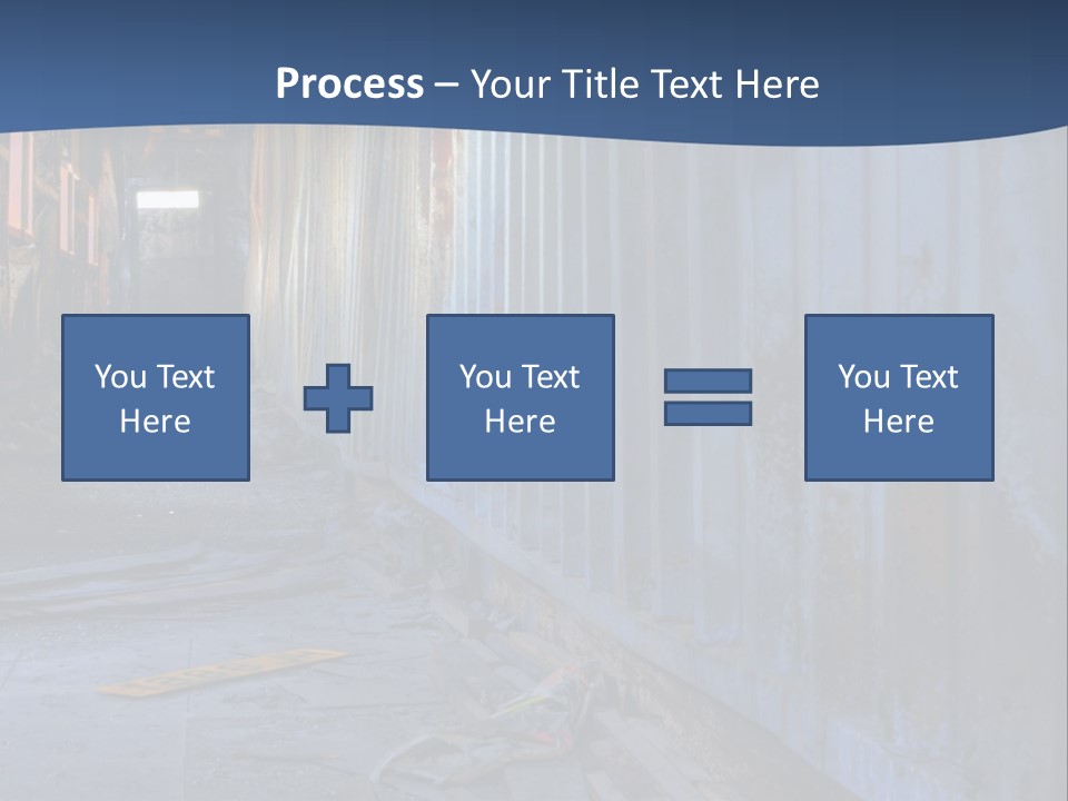 Dangerous Destroyed Roof PowerPoint Template