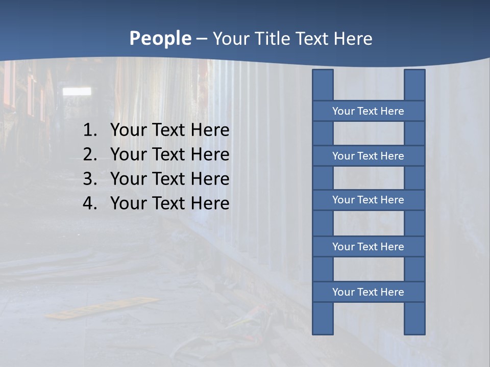 Dangerous Destroyed Roof PowerPoint Template