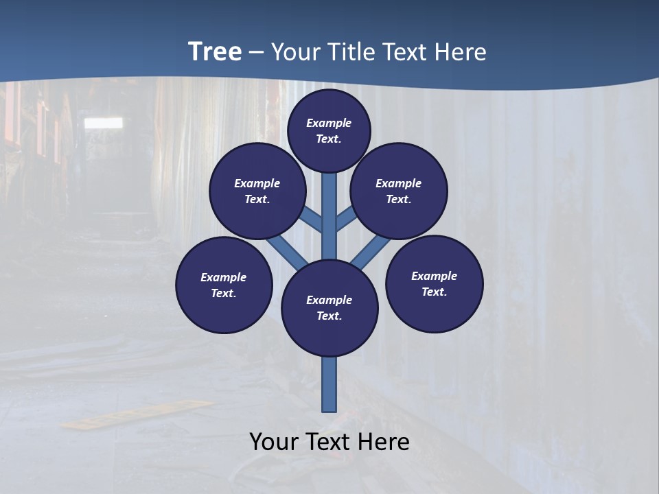 Dangerous Destroyed Roof PowerPoint Template