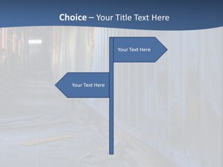 Dangerous Destroyed Roof PowerPoint Template