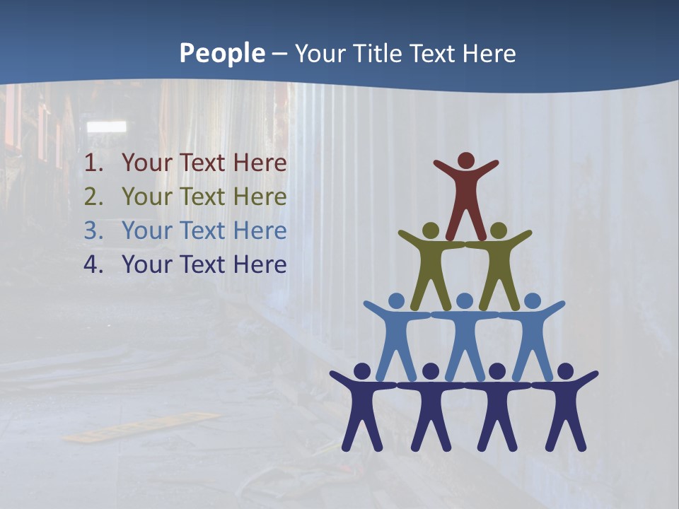 Dangerous Destroyed Roof PowerPoint Template