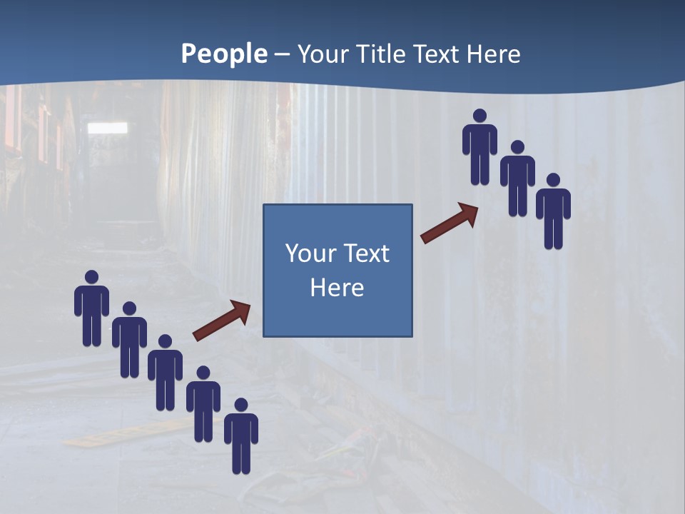 Dangerous Destroyed Roof PowerPoint Template