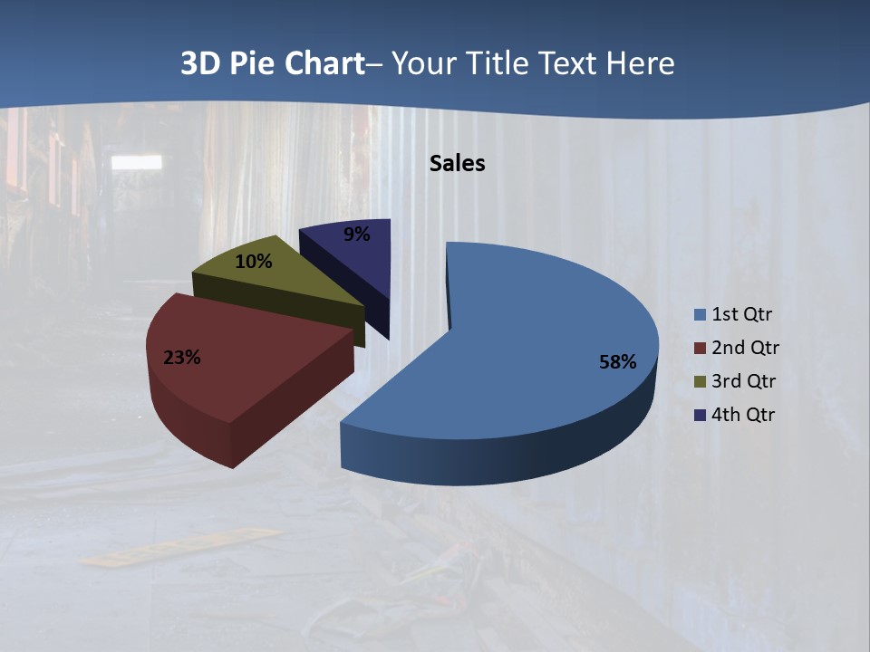 Dangerous Destroyed Roof PowerPoint Template