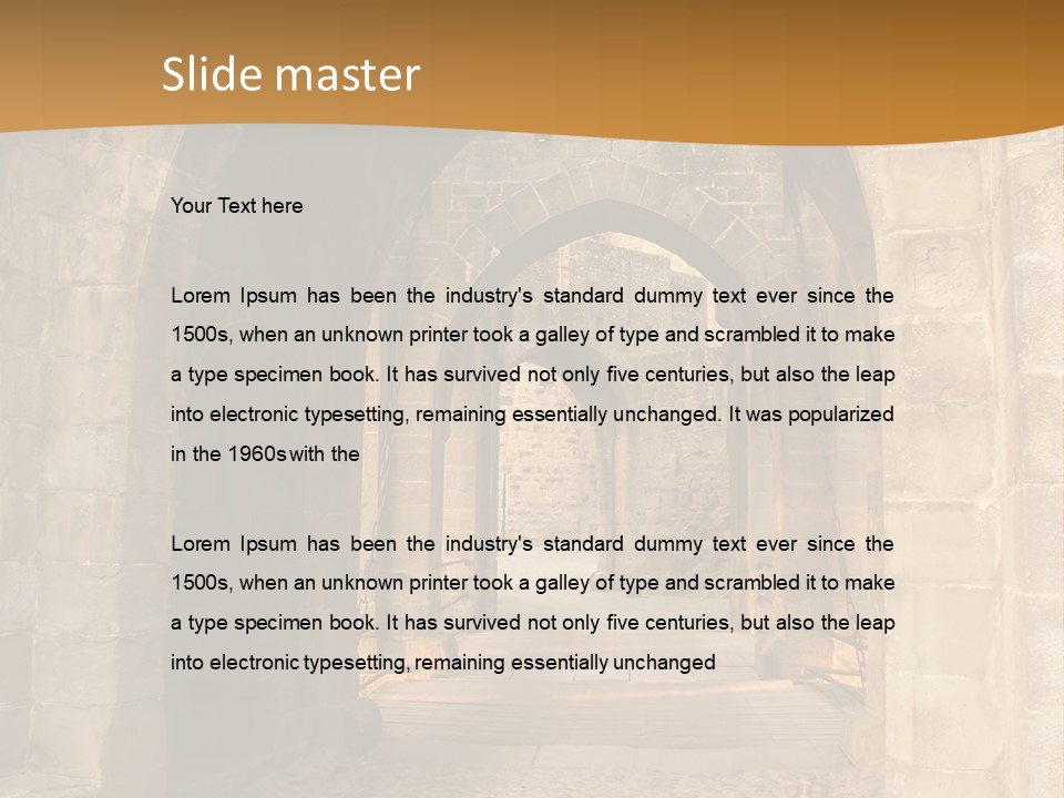 Hallway Hard Observes PowerPoint Template